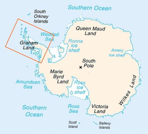 Map of Antarctica